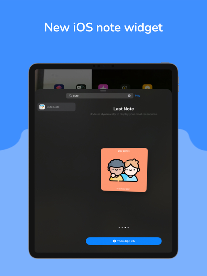 CuteNote Stickers and Widget