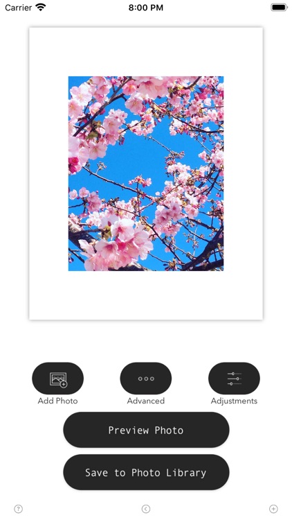 White Background Frame