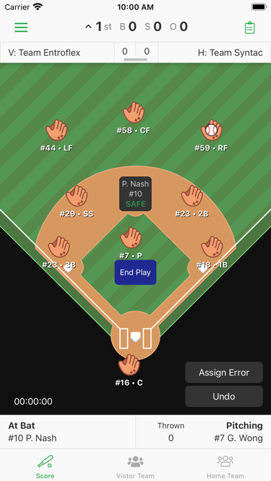 DiamondKast Scoring App Screenshot