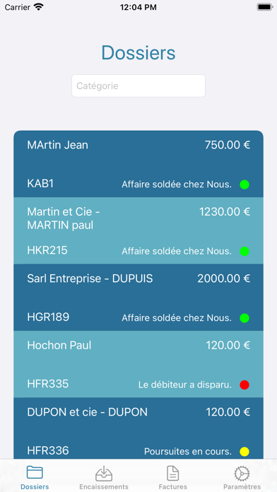 Cabinet d'Ormane Client Screenshot