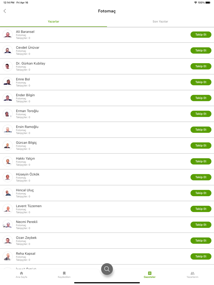 Köşe Yazarları - Tüm Gazeteler