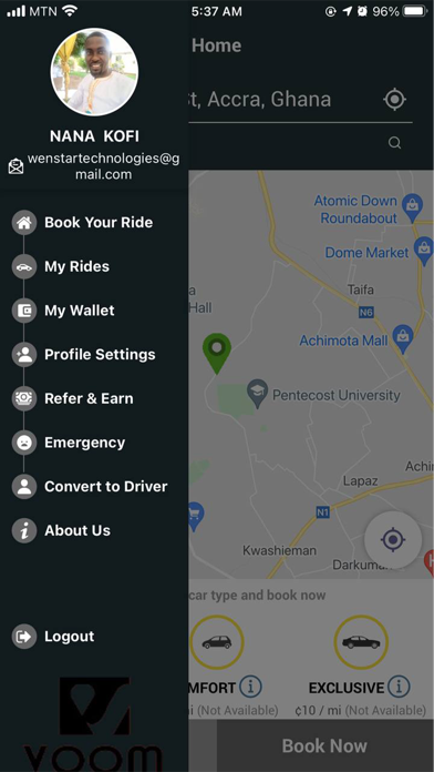 Voomride Screenshot