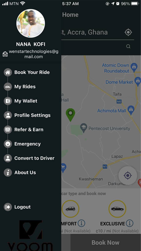 #5. Voomride (iOS) 由: Adwoa Asare