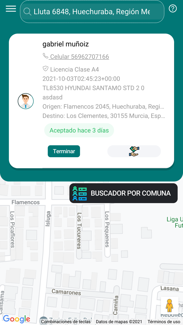Remolcame conductor screenshot 1