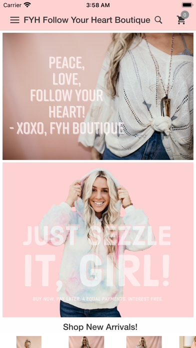 FYH Follow Your Heart Boutique Screenshot