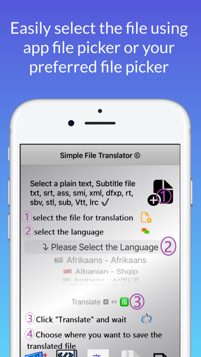 Simple File Translator Screenshot