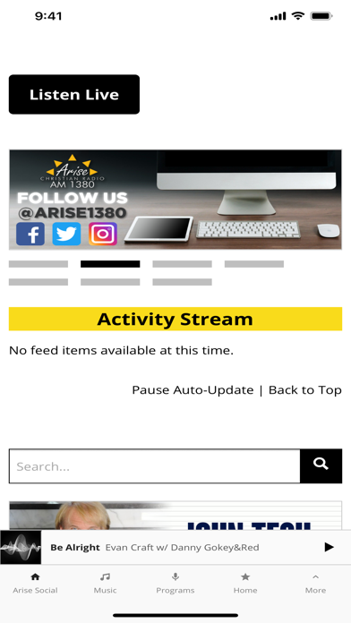Arise Christian Radio Screenshot