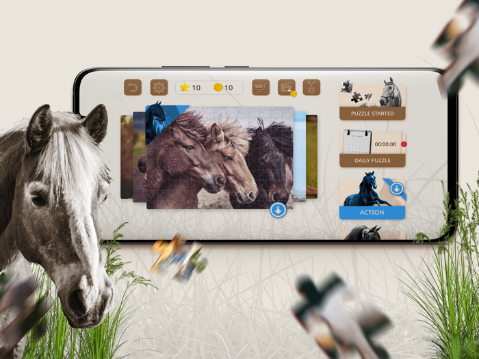 Jigsaw Puzzle Horses Edition