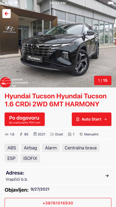 Polovni Automobili BiH Screenshot