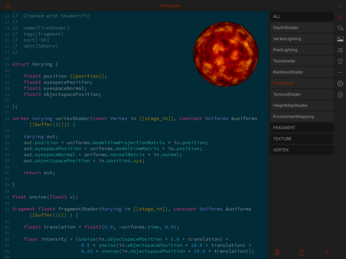 Shaderific for Metal