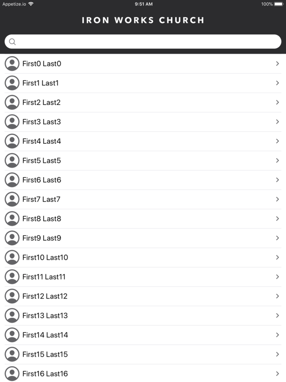 Screenshot #5 pour Iron Works Church Directory