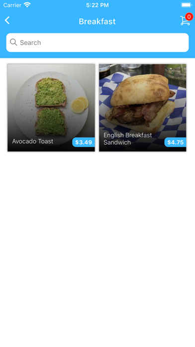 Blue Rice Cafe Screenshot