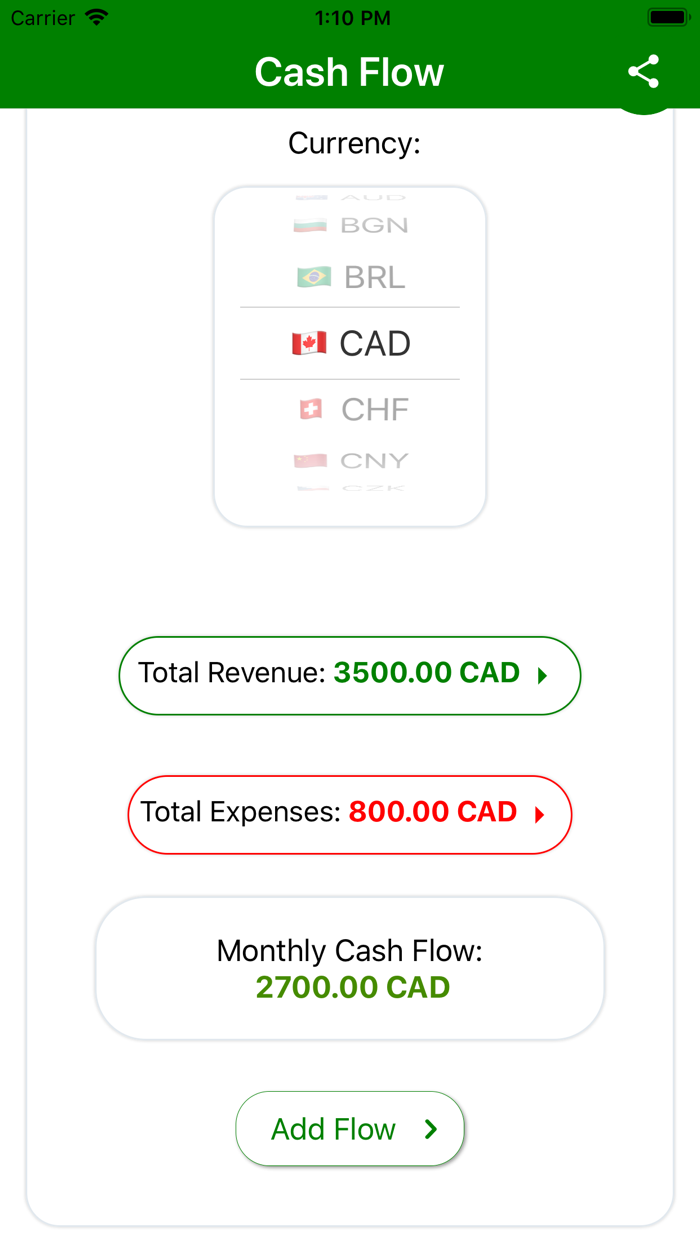 Cash Flow - Simple Finance