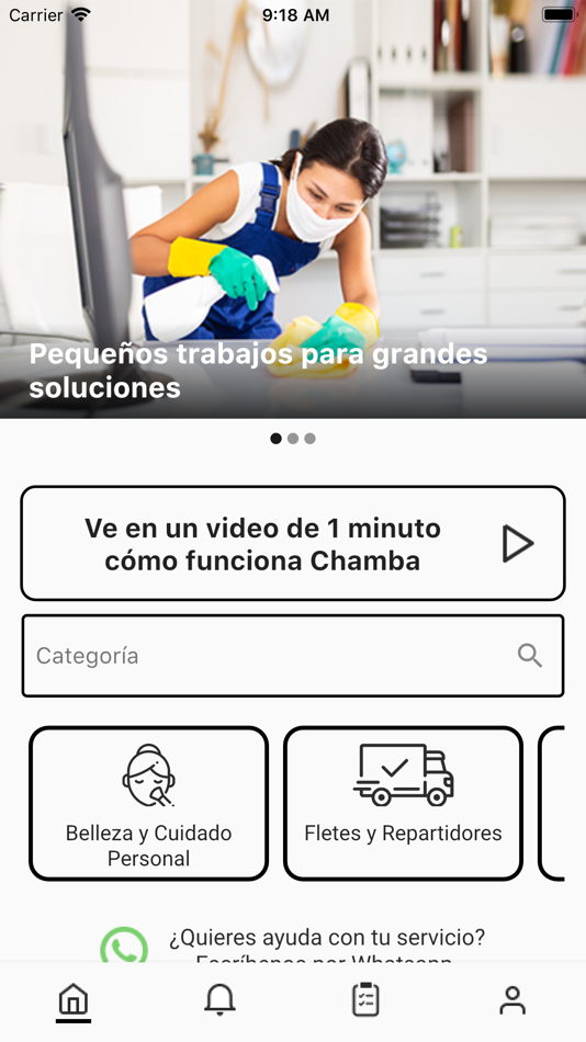 #2. Chamba Services Cliente (iOS) Podle: La Sanchez B.V.