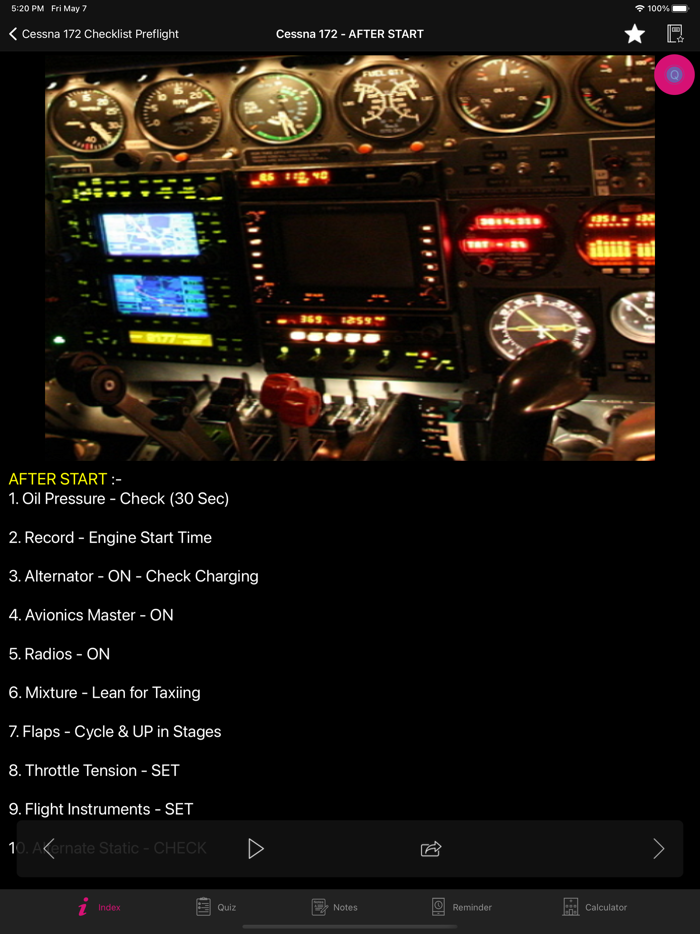 Cessna 172 Checklist Preflight