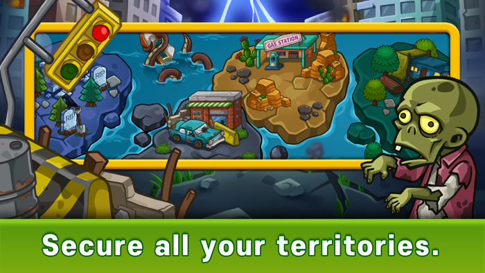 Hero Defense Attack on Zombie