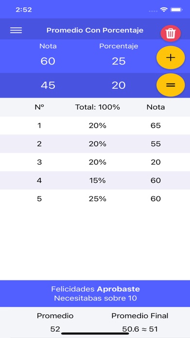 Escala de Evaluaciones Screenshot