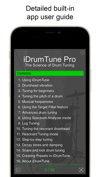 Drum Tuner - iDrumTune Pro Screenshot