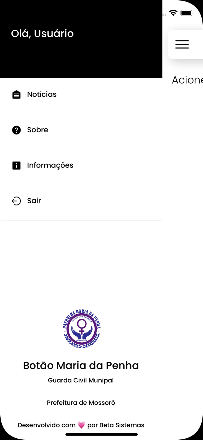 Botão Maria da Penha