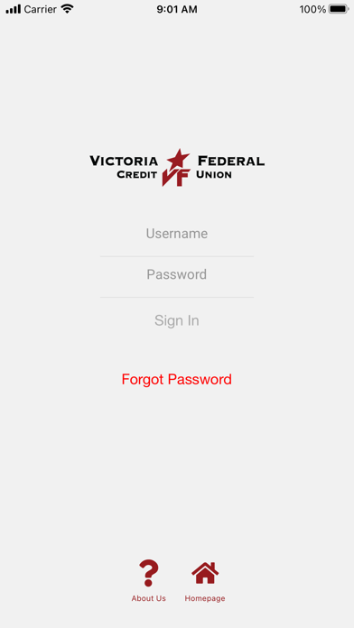 Victoria Federal CU App Screenshot
