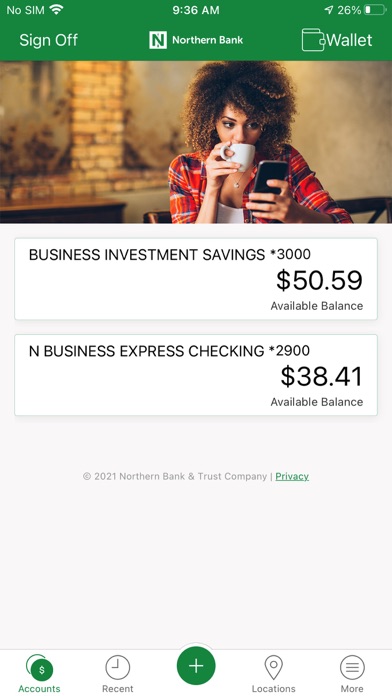 NBTC Mobile Banking Screenshot