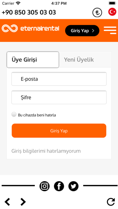 Eternal Rental - Araç Kiralama Screenshot