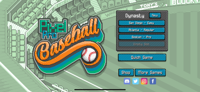 Pixel Pro Baseball