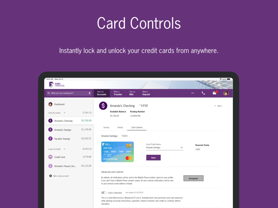 Fort Financial iPad screenshot 5 - Finance app