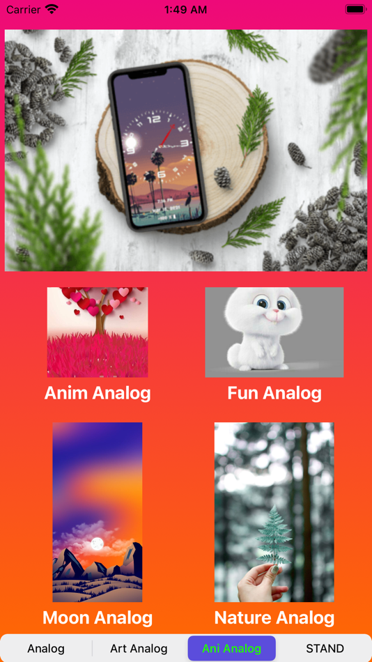 #6. Analog Clock-OLEDX Large Clock (iOS) Av: Muhammad Yasin Javed
