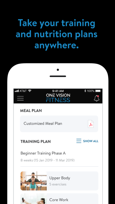 One Vision Fitness Screenshot