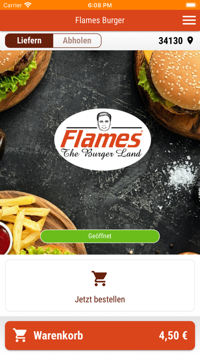 Flames Burger Screenshot