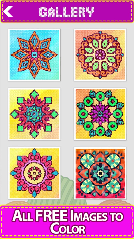 Mandala Cross Stitch Coloring - 1.2 - (iOS)