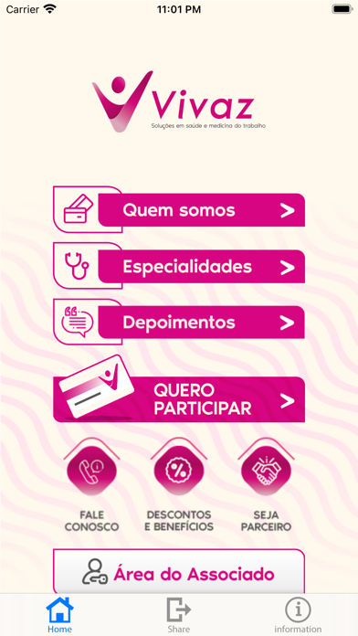 Cartão Vivaz Screenshot