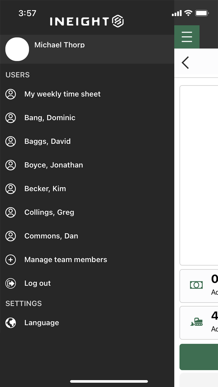 InEight WeeklyTimesheet