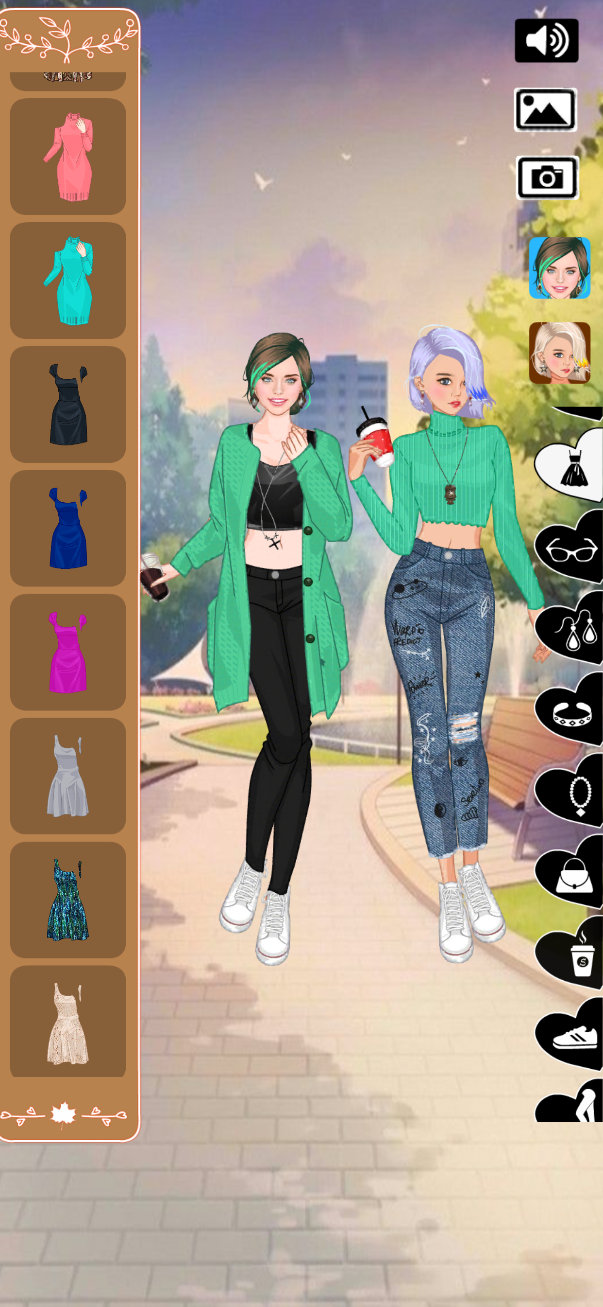 Autumn fashion dress up game
