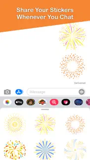 fireworks stickers pack iphone screenshot 3