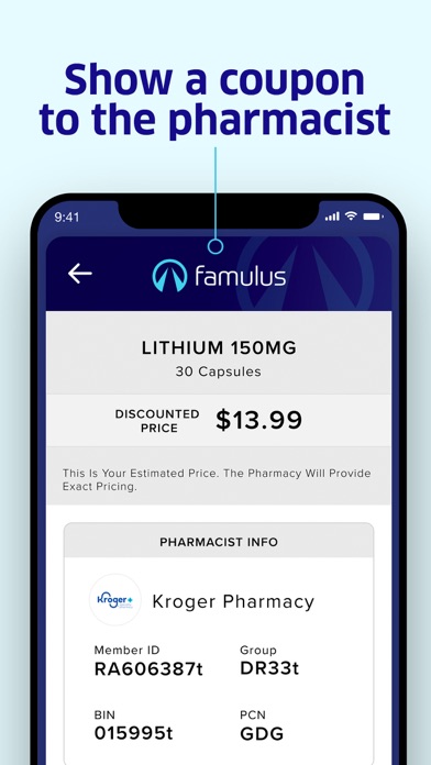 Famulus — Prescription Savings Screenshot
