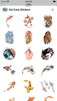 koi carp stickers iphone screenshot 3