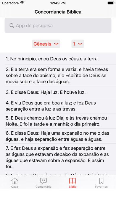 Concordância da Bíblia Screenshot