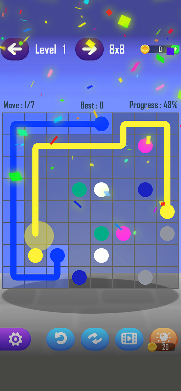 Line Puzzle Game-Color Connect