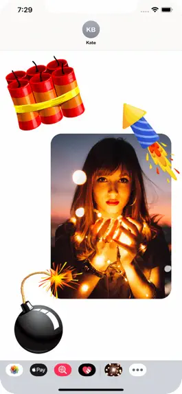 Game screenshot Fireworks Stickers! hack