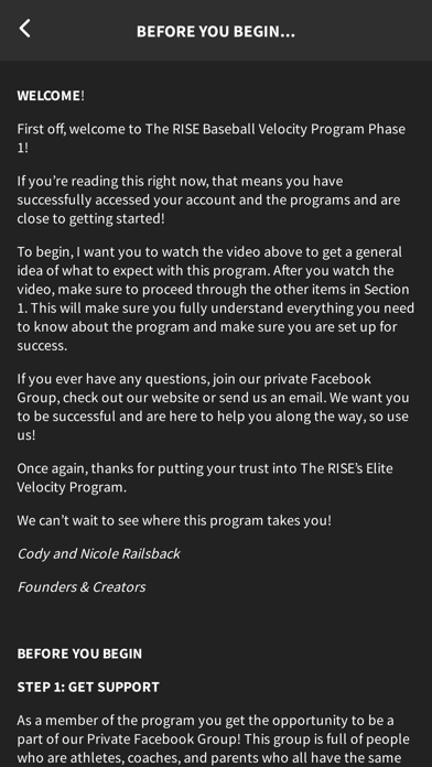 RISE ATHLETICS Screenshot