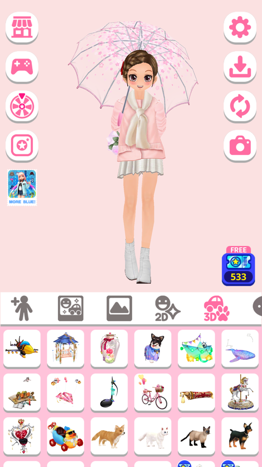 #3. Styledoll (iOS) By: KATKIT inc