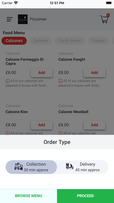 Pizzaman Market Harborough Screenshot