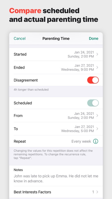 How to cancel & delete Alimentor 2: Child Custody Log from iphone & ipad 3