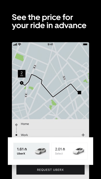 Uber AZ — request taxis