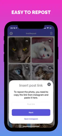 Game screenshot InstRepost - Photos & Videos apk