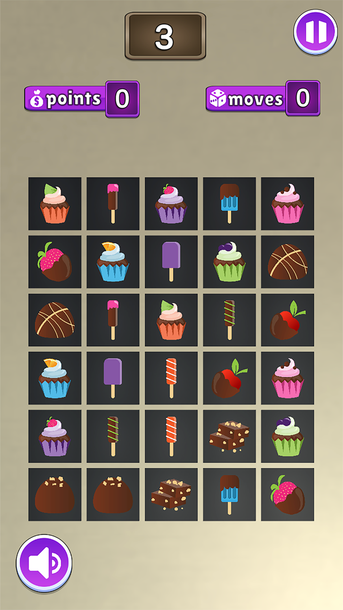 Memory game - matching cards.