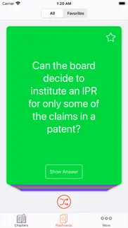 uspto patent exam flashcards iphone screenshot 3