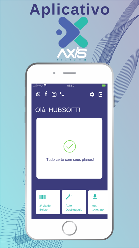 #1. AXIS TELECOM (iOS) By: HubSoft